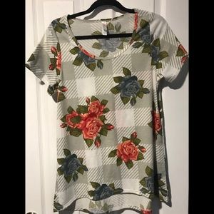 LuLaRoe floral shirt